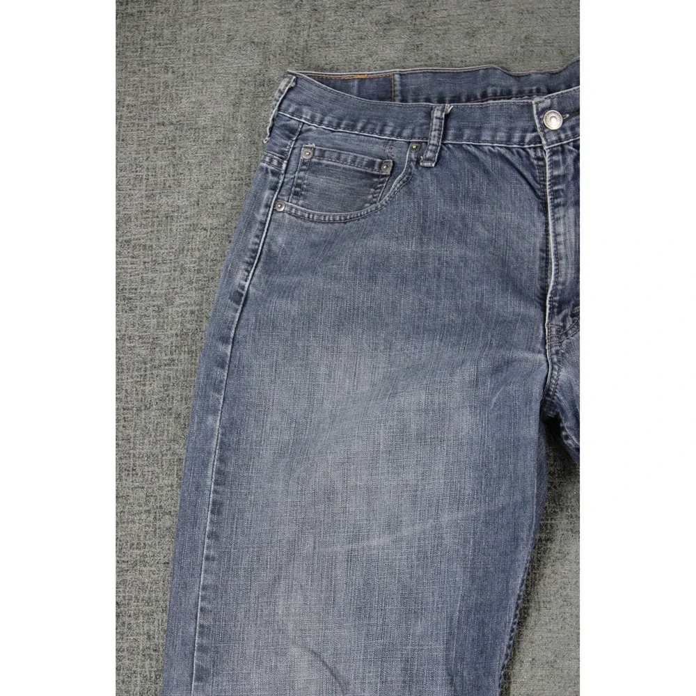 Levis 569 Loose Straight Leg Jeans Mens 36x34 Blue Denim Medium Wash 100% Cotton